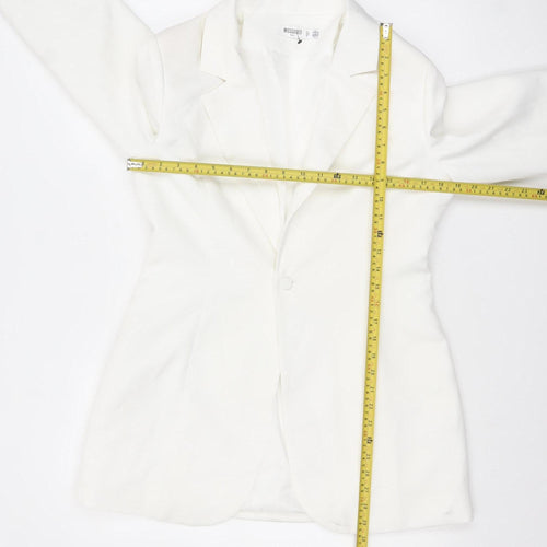 Missguided Women’s Ivory Tall One-Button Blazer UK 12