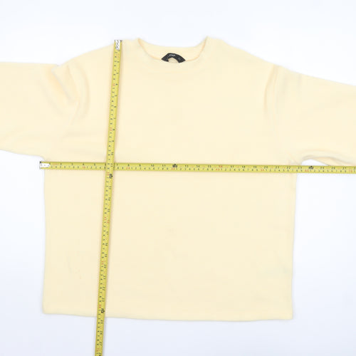 F&F Women’s Beige Short Sleeve Crew Neck Pullover Jumper Size M