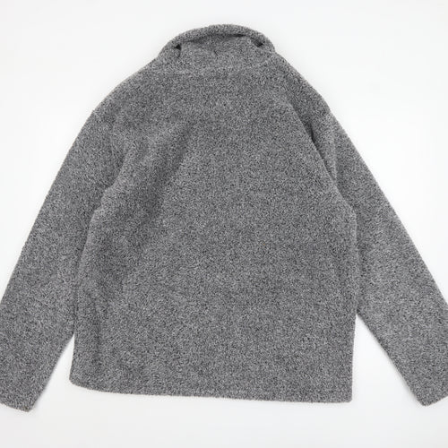 Marks and Spencer North Coast Men's Grey Fleece Pullover Sweatshirt L