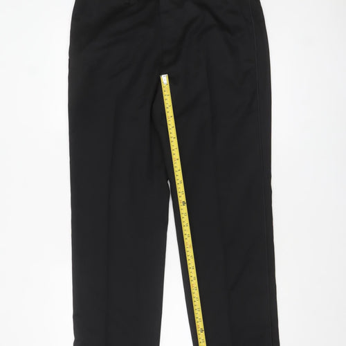 Marks and Spencer Men's Black Regular Fit Dress Pants 34W 31L