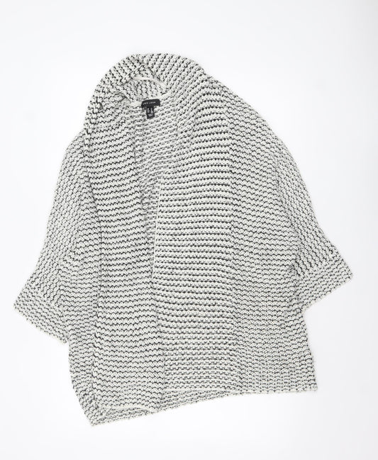 New Look Women's Multicoloured Chunky Knit Open Cardigan M