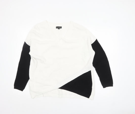 Phase Eight Women’s Multicoloured V-Neck Knit Jumper Size M