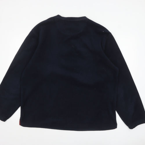 Maine New England Men's Blue V-Neck Fleece Sweatshirt XL