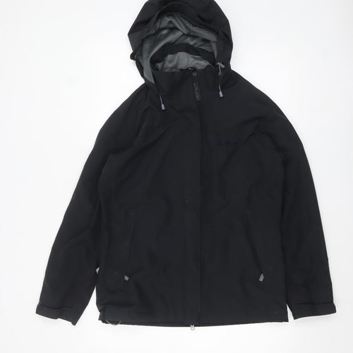 Rohan Women's Black Waterproof Hooded Cloudbase Jacket Size S