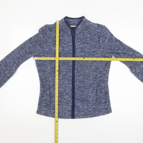 Tu Women Blue Full Zip Lightweight Jacket Size L
