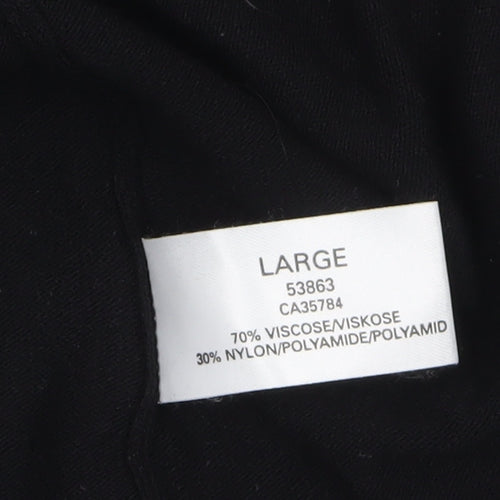 Planet Women’s Black Sequin Trim Cardigan L Viscose Nylon