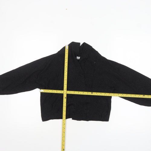 BHS Women’s Black Collared Knit Cardigan Size 12