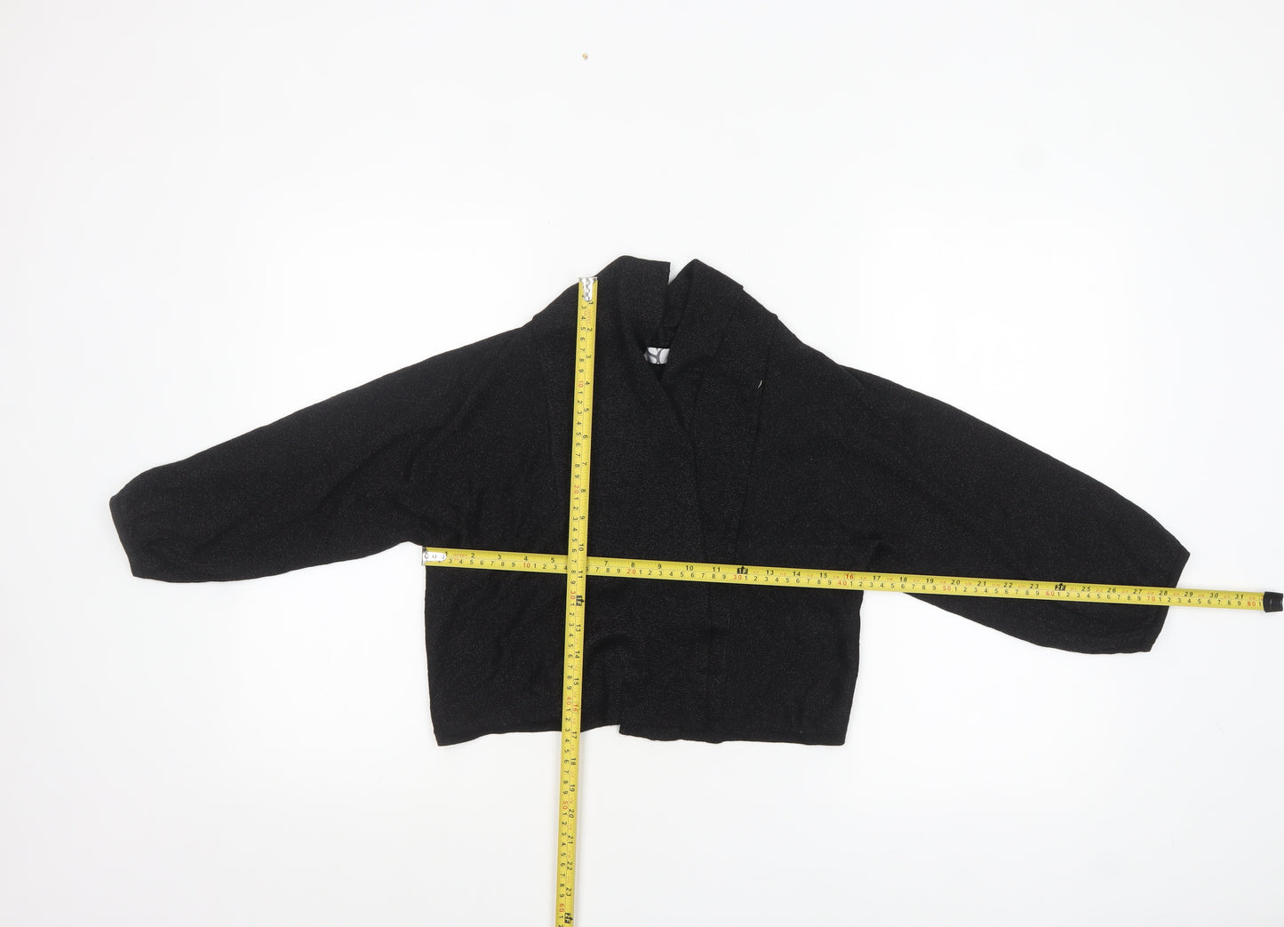 BHS Women’s Black Collared Knit Cardigan Size 12