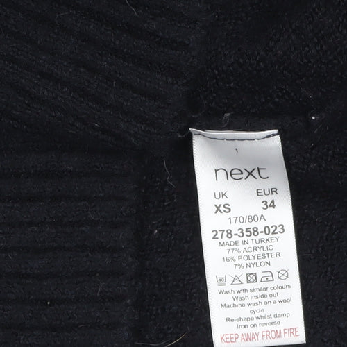 Next Womens Multicoloured Striped Crew Neck Pullover Jumper XS