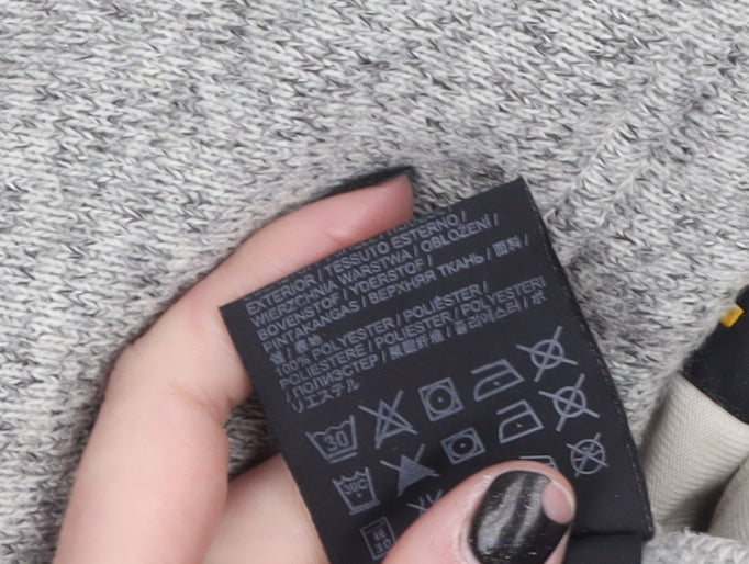 Jack Wolfskin Women Grey Fleece Full Zip Jacket Size 18