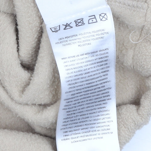 Brave Soul Women’s Beige Fleece 1/4 Zip Pullover Sweatshirt Size S