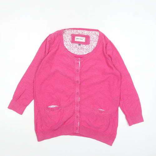 Marks and Spencer Per Una Women’s Pink Cotton Cardigan Size 10