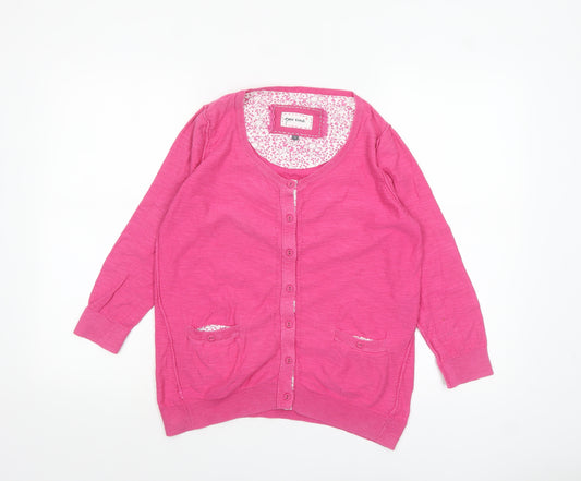 Marks and Spencer Per Una Women’s Pink Cotton Cardigan Size 10