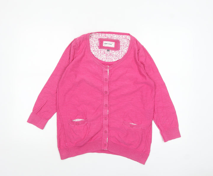 Marks and Spencer Per Una Women’s Pink Cotton Cardigan Size 10