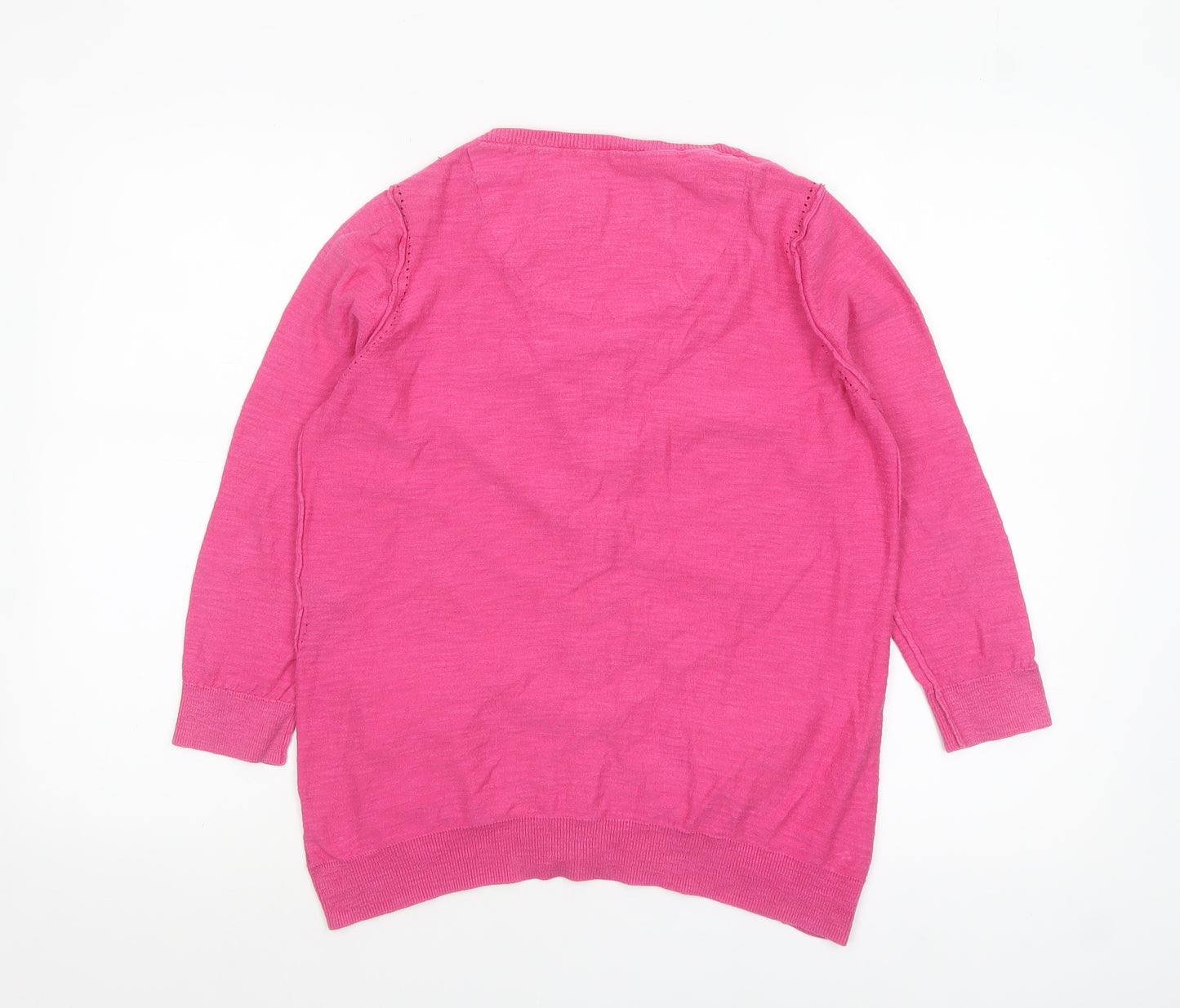Marks and Spencer Per Una Women’s Pink Cotton Cardigan Size 10