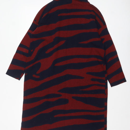 Monsoon Women Multicoloured Animal Print High Neck Knit Jumper L