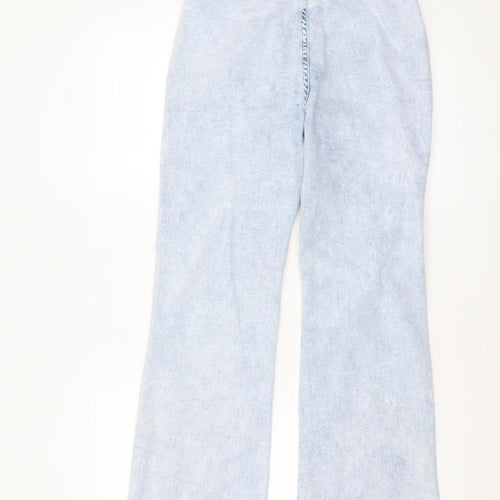 SHEIN Women’s Blue Acid Wash Flared Denim Jeans Size 30