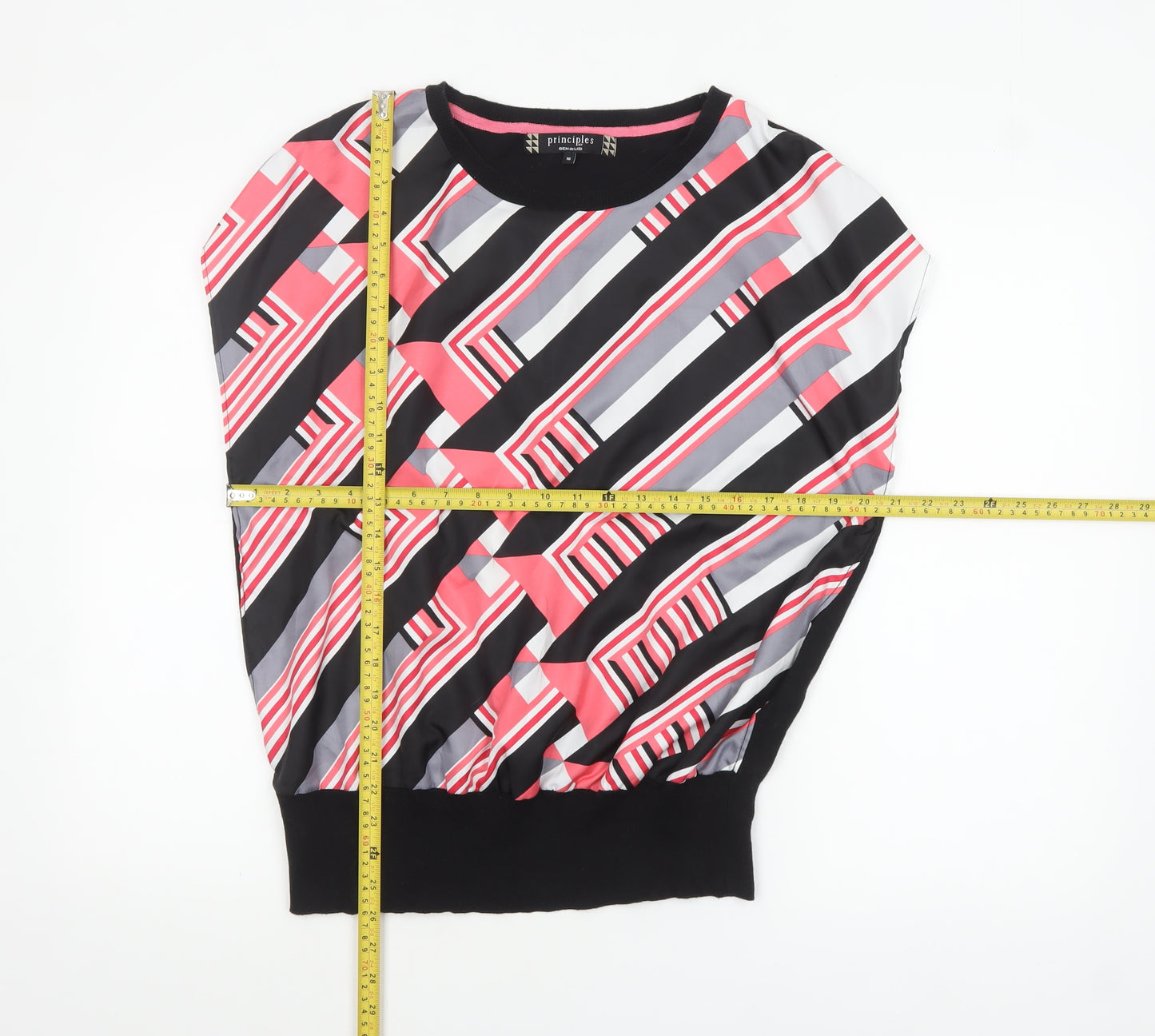 Principles by Ben de Lisi Women's Multicoloured Geometric Blouse Size 16