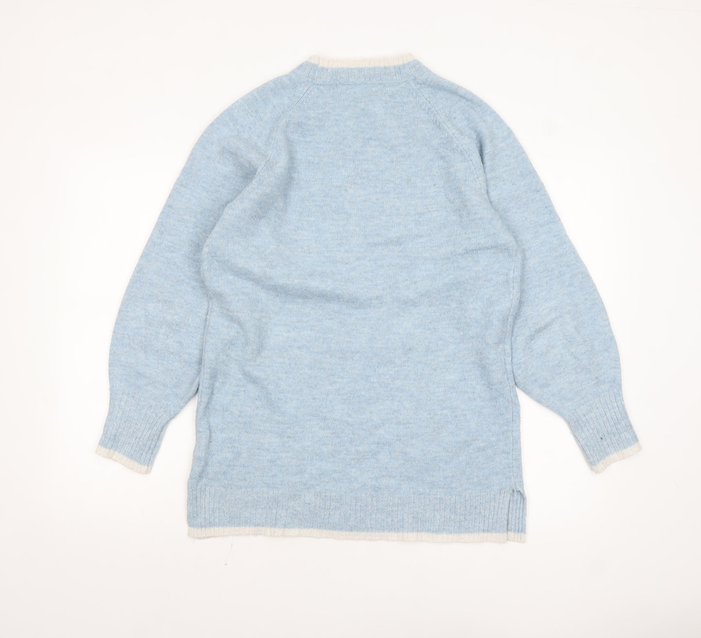 Next Women Blue Sequin Snowflake Christmas Jumper Size S