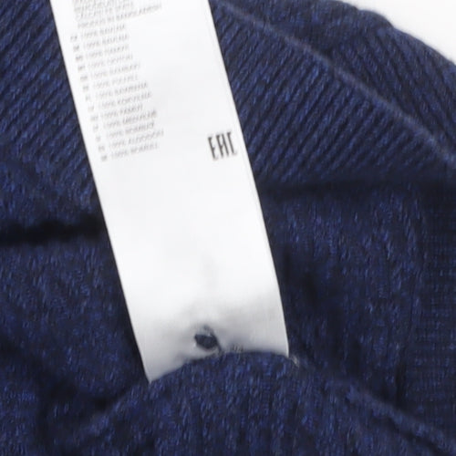 Racing Green Men's Blue Collared Knit Short Sleeve Pullover Jumper M