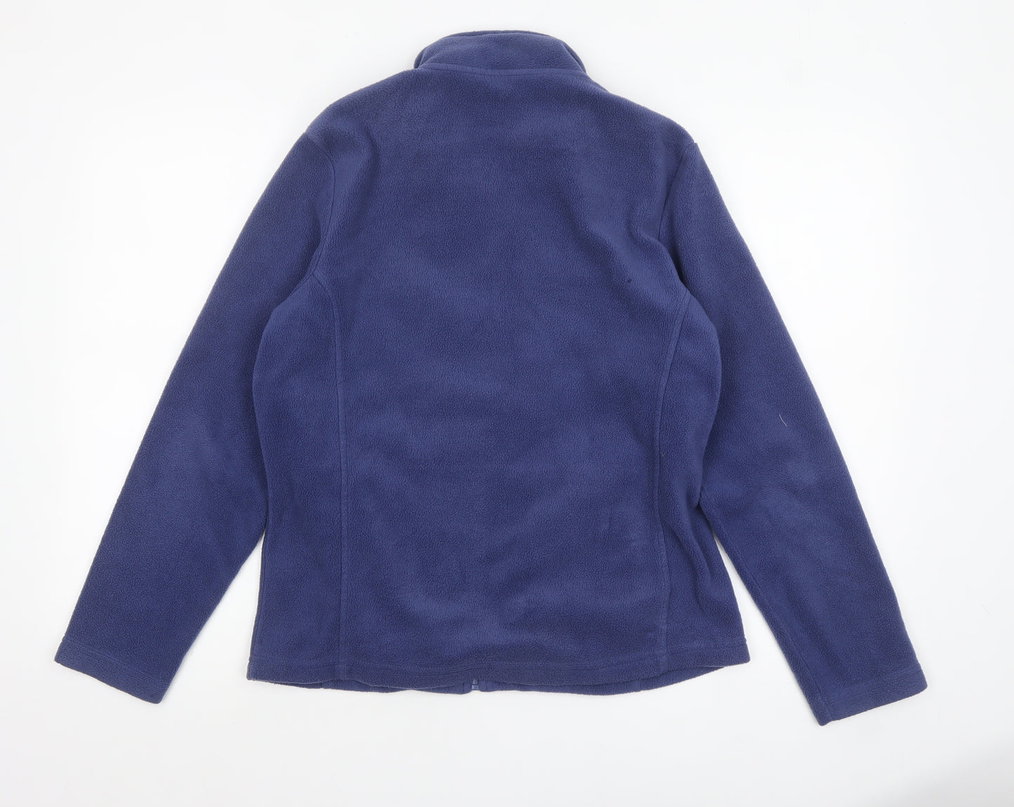 M&Co Women Blue Fleece Full Zip Jacket Size 10