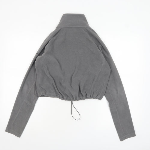 Columbia Women’s Grey Fleece Pullover Sweatshirt Small 1/2 Zip Warm