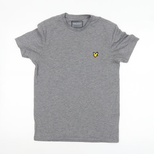 Lyle & Scott Men's Grey XS Crew Neck Cotton Blend T-Shirt