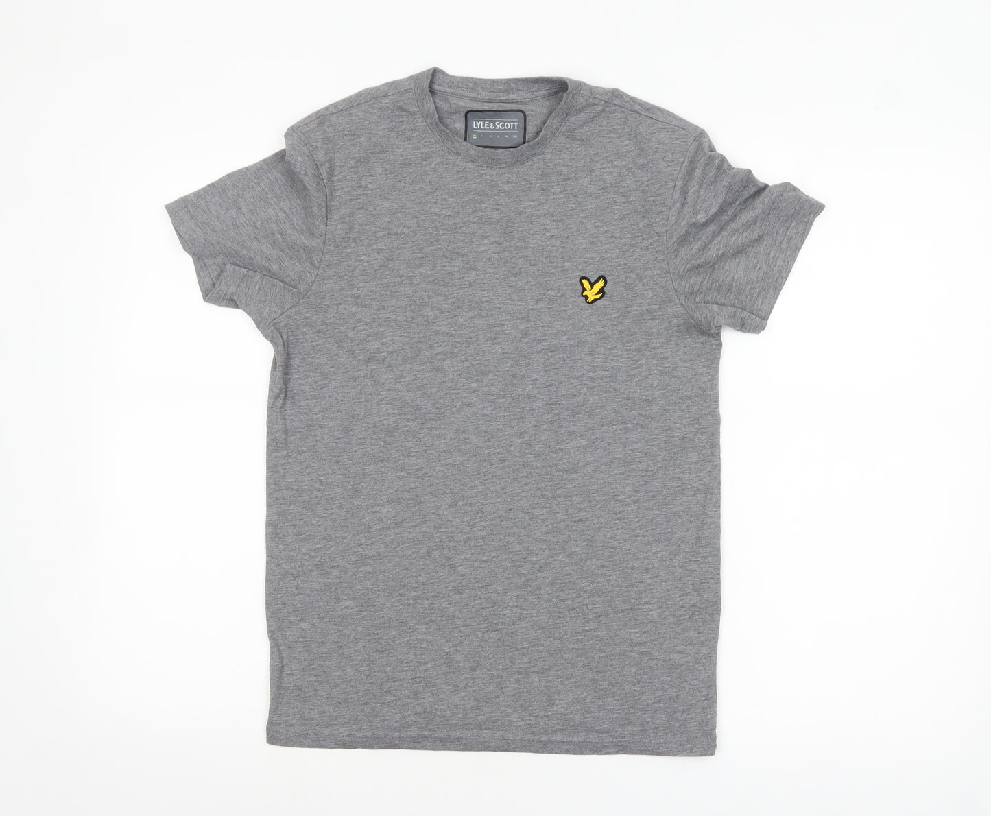 Lyle & Scott Men's Grey XS Crew Neck Cotton Blend T-Shirt
