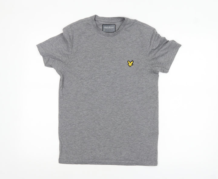 Lyle & Scott Men's Grey XS Crew Neck Cotton Blend T-Shirt