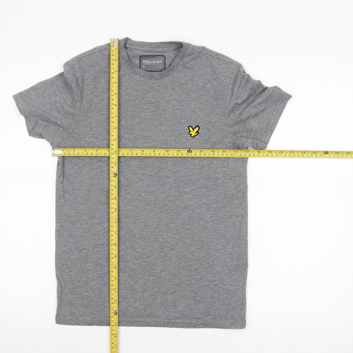 Lyle & Scott Men's Grey XS Crew Neck Cotton Blend T-Shirt