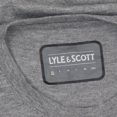 Lyle & Scott Men's Grey XS Crew Neck Cotton Blend T-Shirt