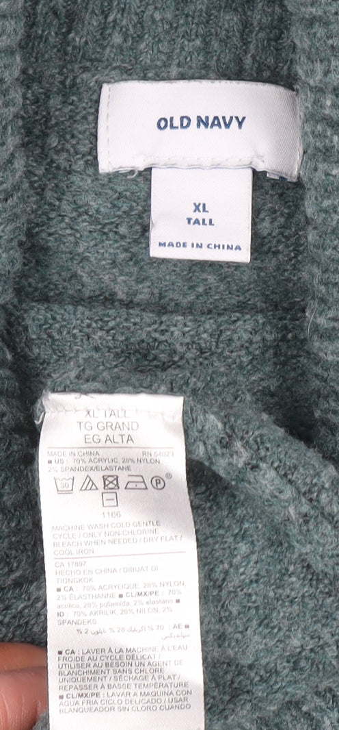 Old Navy Women’s Green Roll Neck Knit Jumper XL Tall