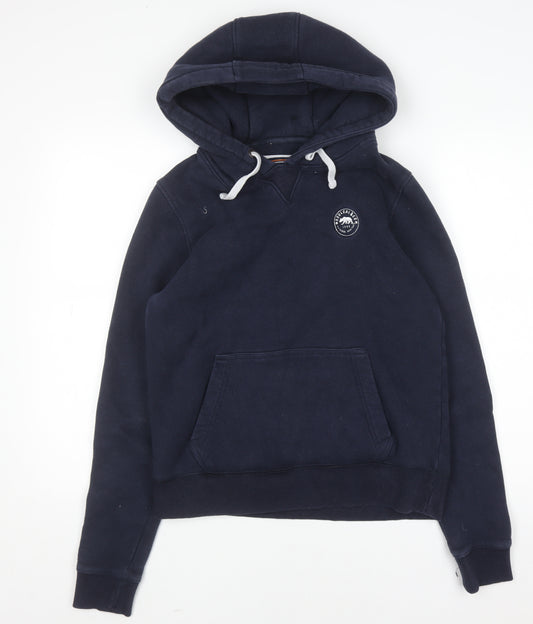 SoulCal & Co Womens Navy Pullover Hoodie Size 12 Cotton Blend