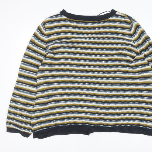 Seasalt Cornwall Women's Multicoloured Striped Cotton Jumper Size 20