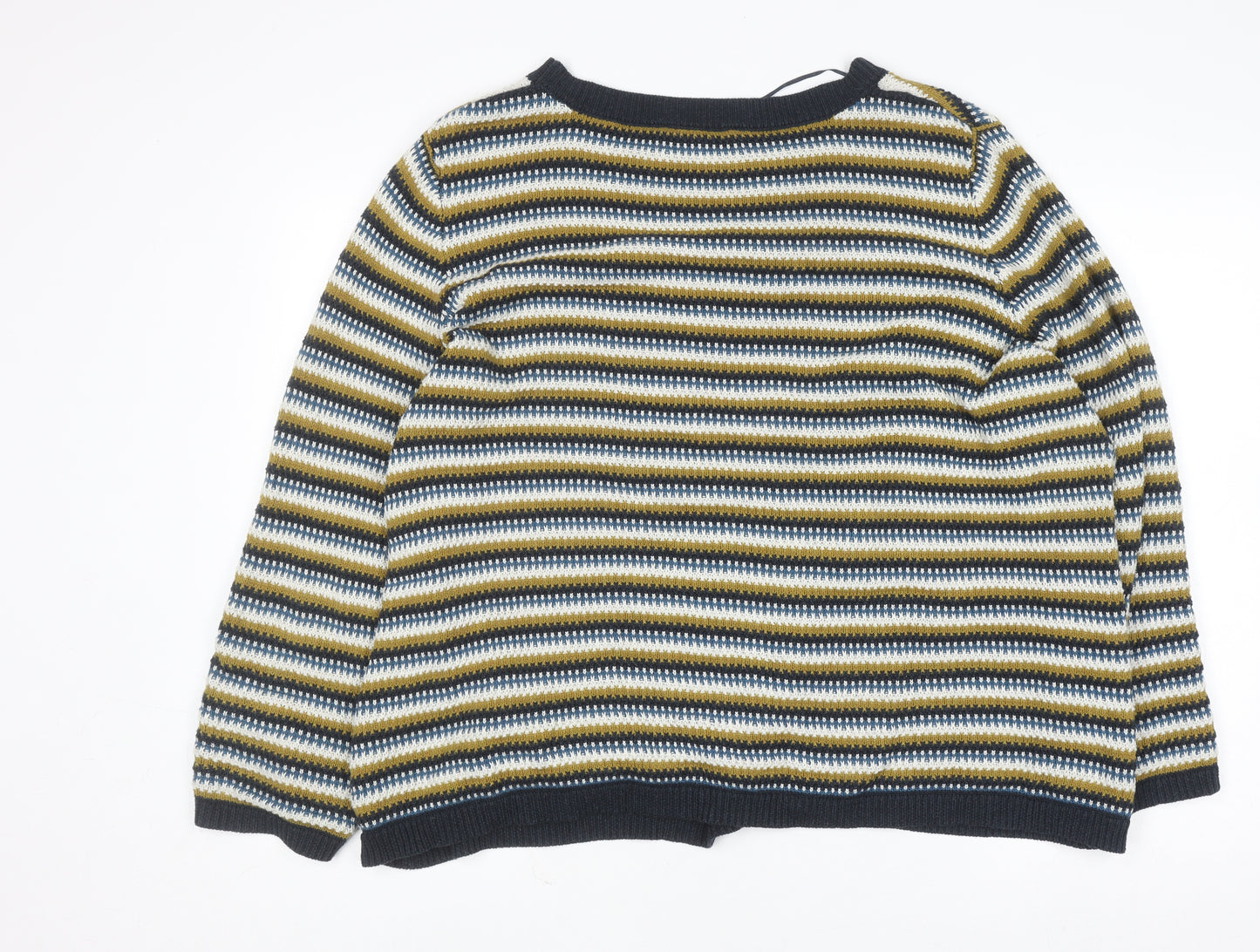 Seasalt Cornwall Women's Multicoloured Striped Cotton Jumper Size 20