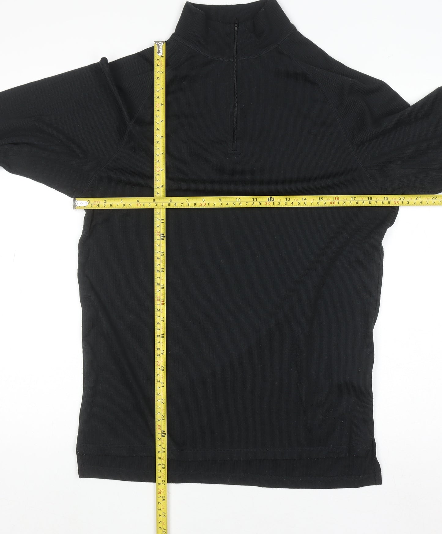 Trespass Men’s Black L Long Sleeve Half Zip Thermal Top