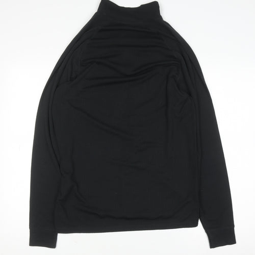 Trespass Men’s Black L Long Sleeve Half Zip Thermal Top