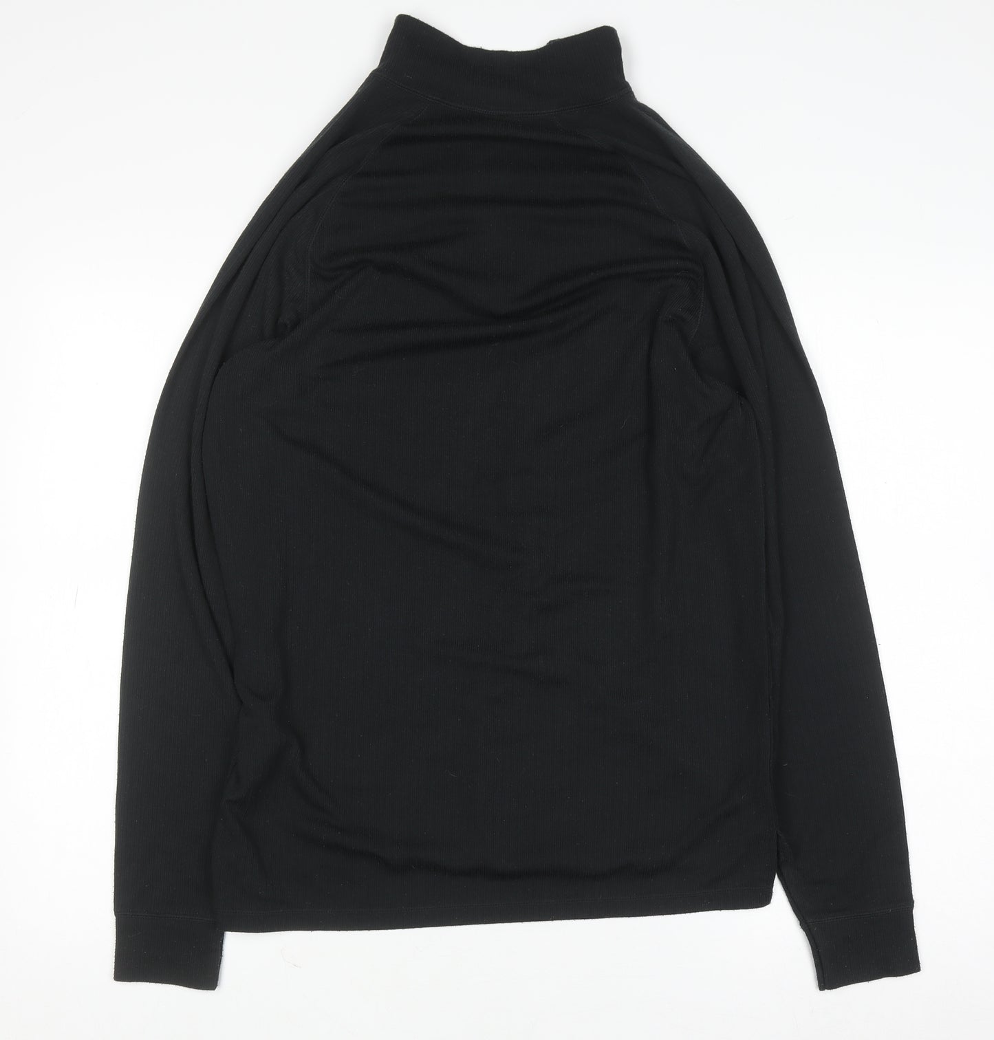 Trespass Men’s Black L Long Sleeve Half Zip Thermal Top