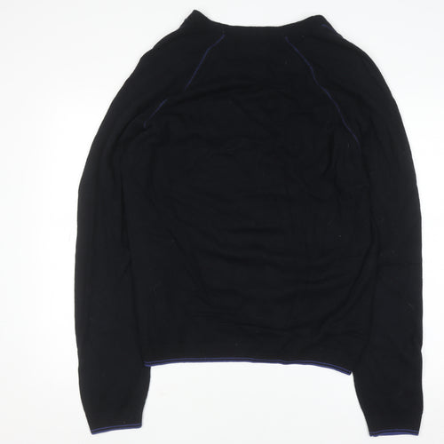 Ted Baker Men's Black Wool Blend V-Neck Pullover Jumper 4XL