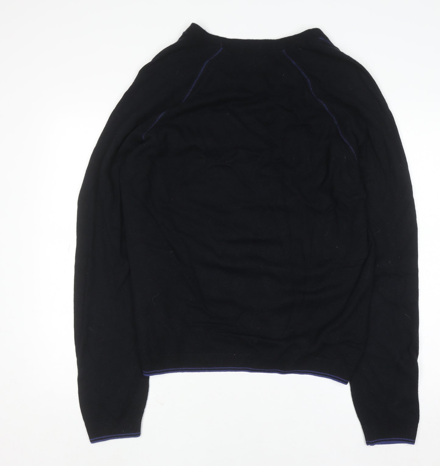 Ted Baker Men's Black Wool Blend V-Neck Pullover Jumper 4XL