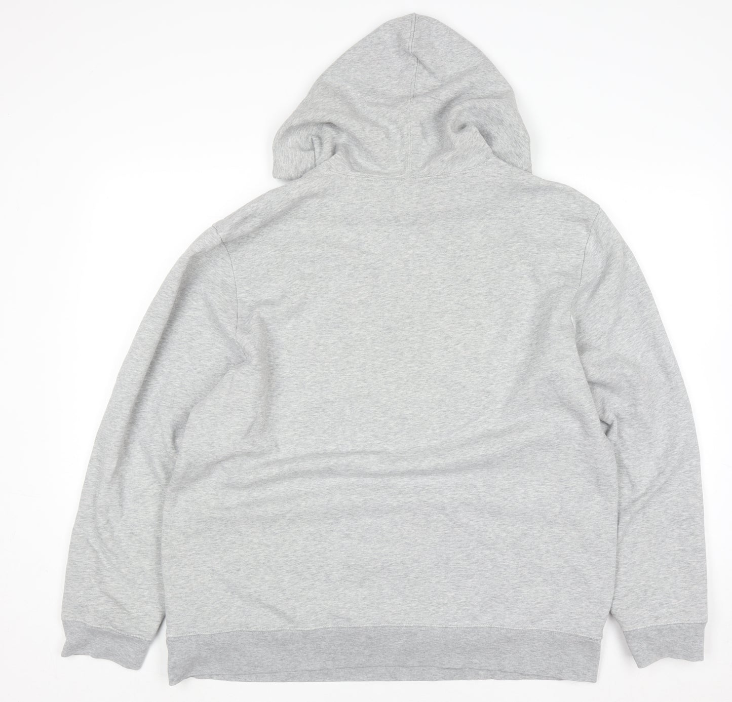 GAP Men's Grey XL Pullover Hoodie with Logo Graphic Print