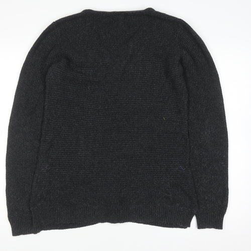 Fat Face Womens Black V-Neck Knit Jumper Size 10