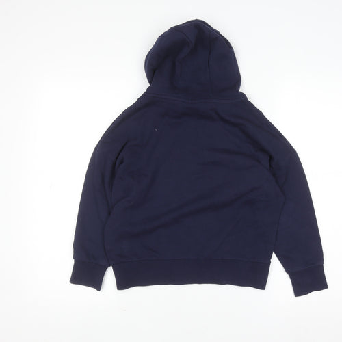 George Boys Navy Red England Hoodie 7-8 Years Pullover Cotton Blend