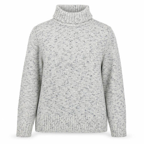 Marks and Spencer Women’s Grey Roll Neck Wool Blend Chunky Knit Jumper M