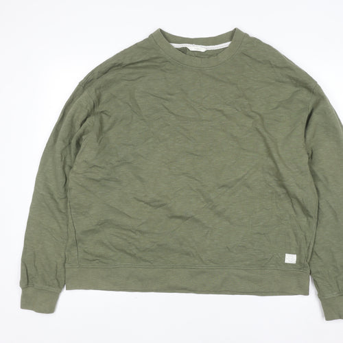Signal Men’s Green 2XL Crew Neck Cotton Pullover Sweatshirt