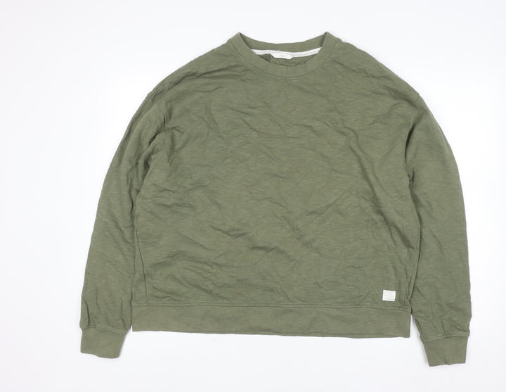 Signal Men’s Green 2XL Crew Neck Cotton Pullover Sweatshirt