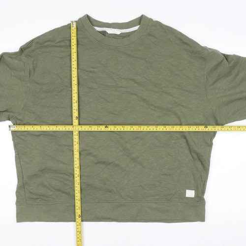 Signal Men’s Green 2XL Crew Neck Cotton Pullover Sweatshirt