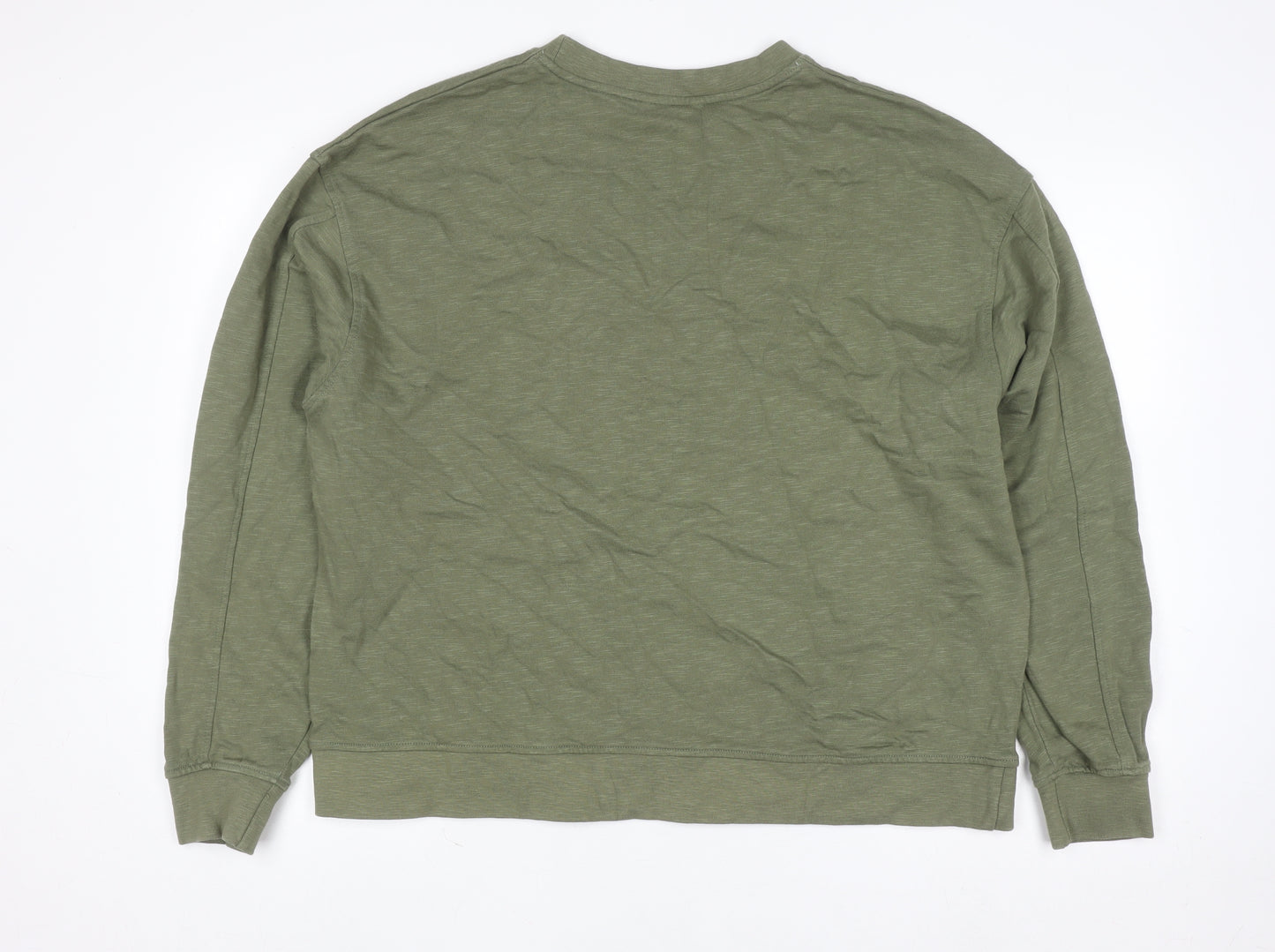Signal Men’s Green 2XL Crew Neck Cotton Pullover Sweatshirt