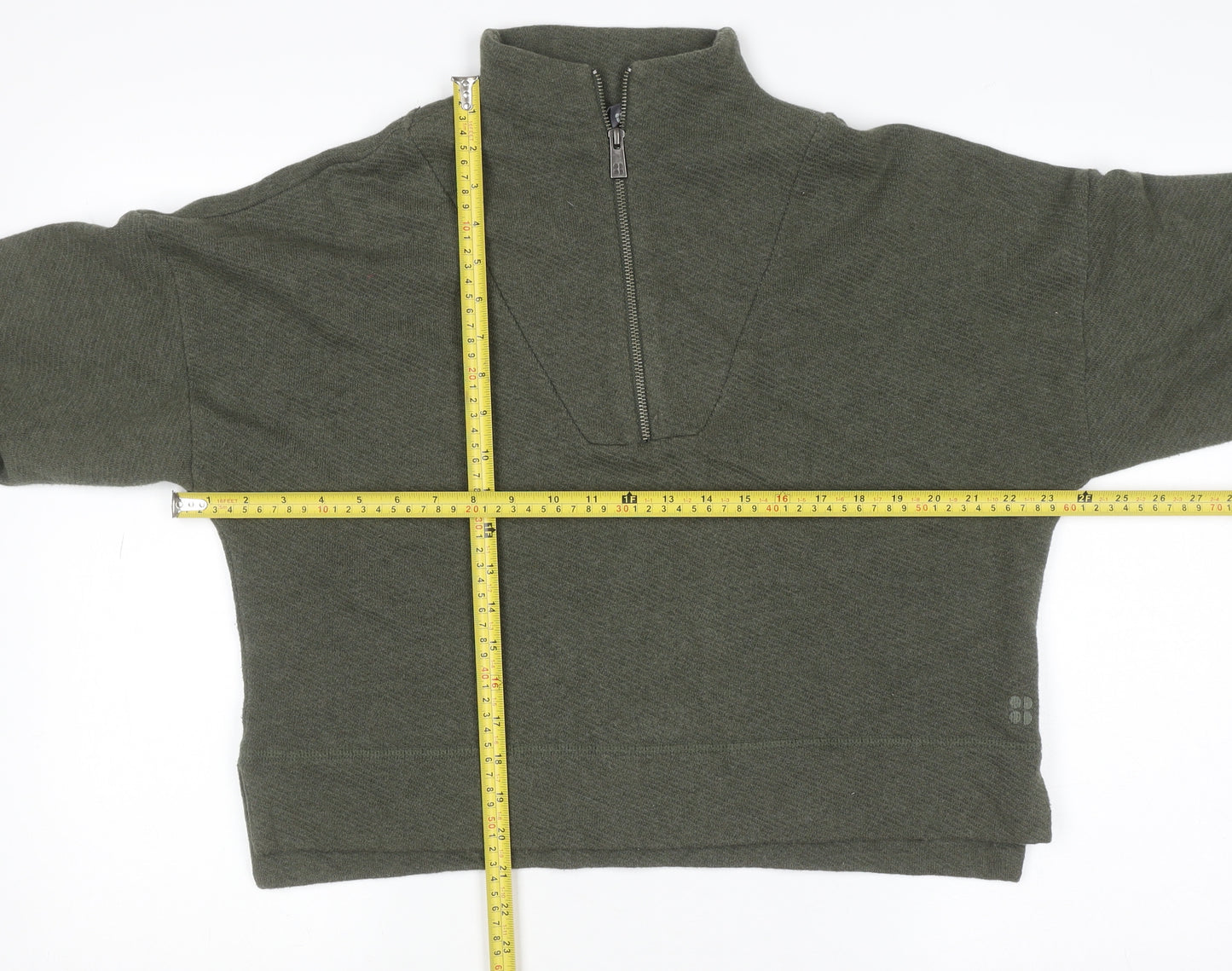 Sweaty Betty Women's Green 1/2 Zip Pullover Sweatshirt Size S