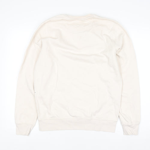 Stanley/Stella Women Ivory Cotton Pullover XS Frog Print Jumper